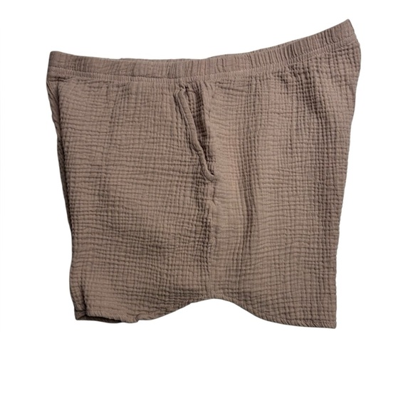 Jason Wu Gauze Shorts Size Medium Minimalist Brown Beige Quiet Luxury Beach - Picture 4 of 11